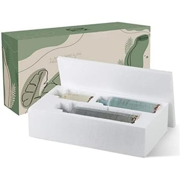 Ceramic Vase Set of 3 Modern Farmhouse Decor Table Centerpiece Shelf Display - Picture 4 of 7